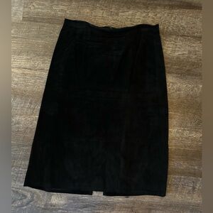 Genuine leather suede pencil skirt women’s size 6